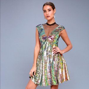 NWT Free People Dance Til Dawn Sequin Mini Dress 📸